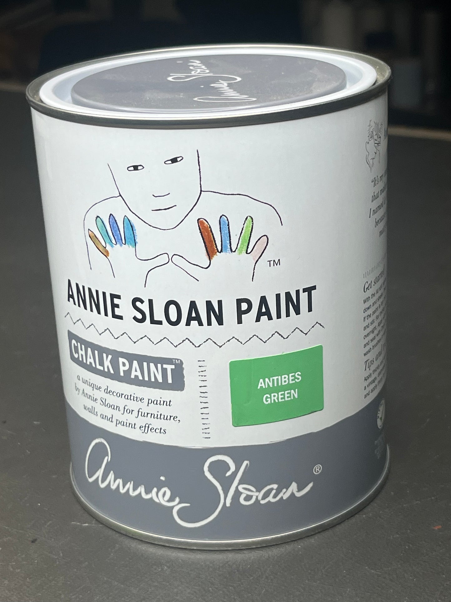 Chalk paint Antibes Green 1 litre