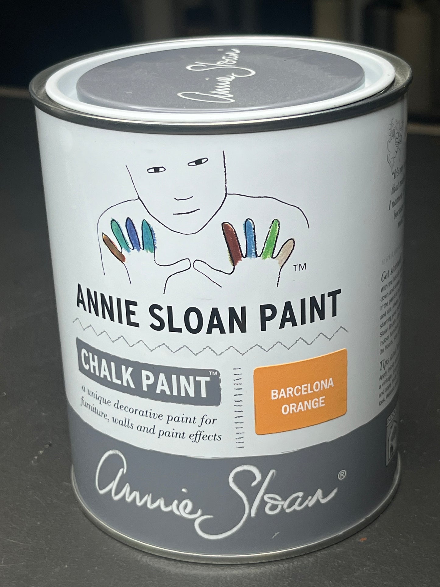 Chalk paint Barcelona Orange 1 litre